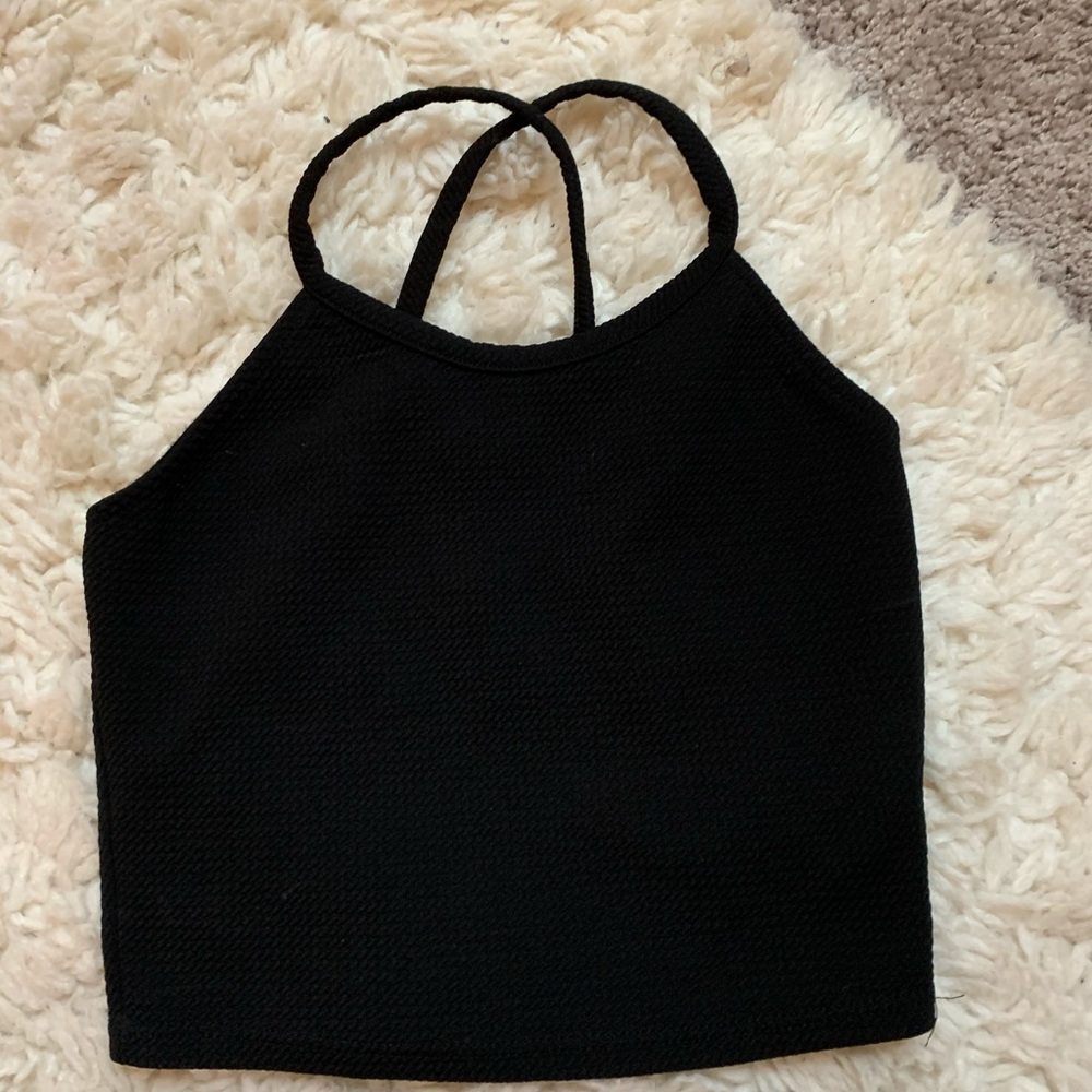 Black crop top